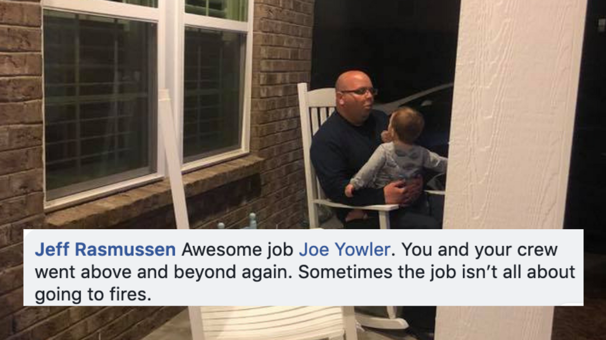 Kindhearted North Carolina Firemen Step In To Babysit After Local Family's Medical Emergency