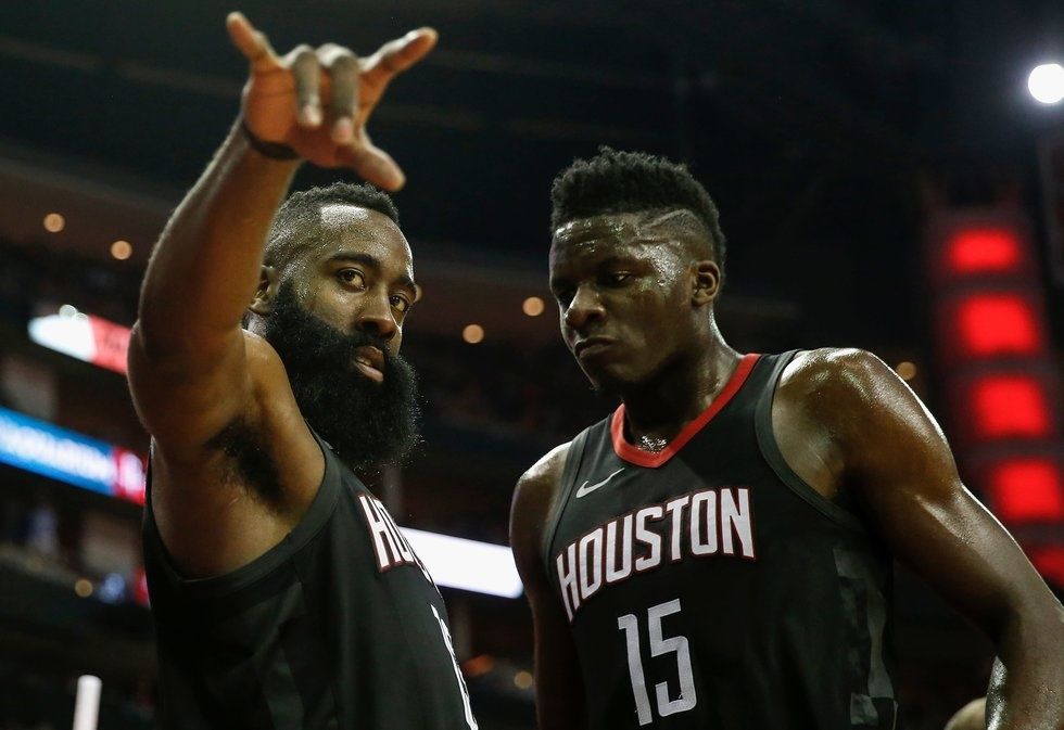 James Harden and Clint Capela