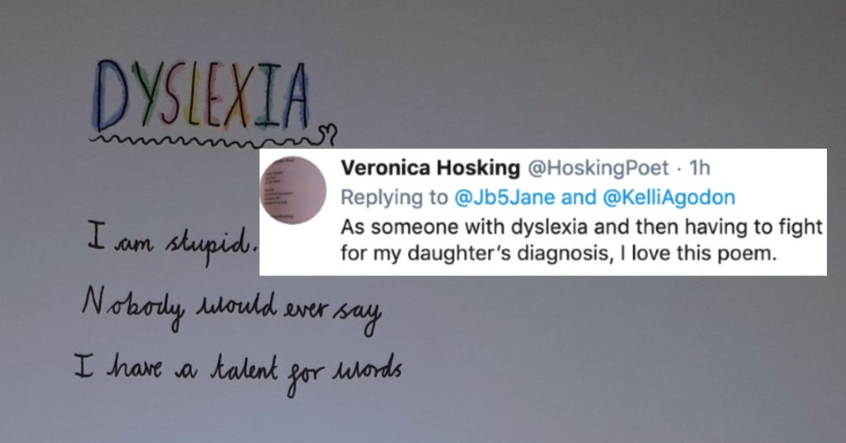 10-Year-Old Writes Brilliant Poem About Dyslexia That Has A Powerful Twist