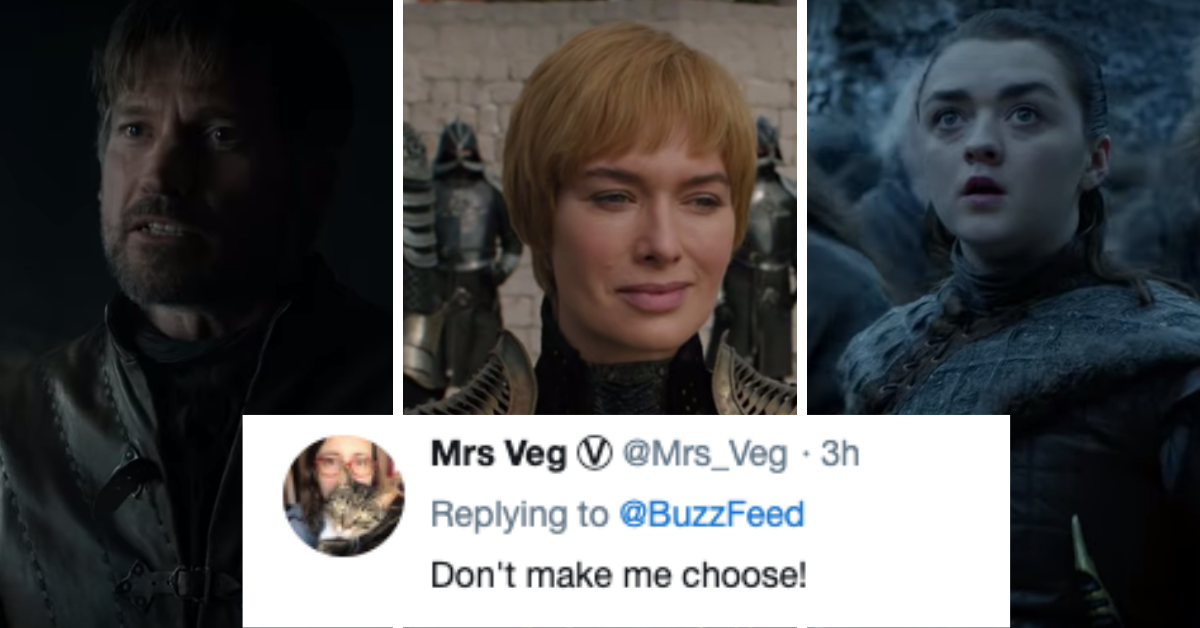 Buzzfeed Has A Bracket Tournament Going For Who Fans Think Will Survive Season 8 of 'Game Of Thrones'