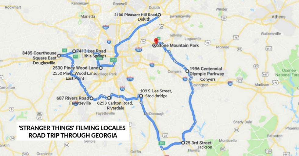 We Made A Map So You Can Take A Road Trip Of Stranger Things