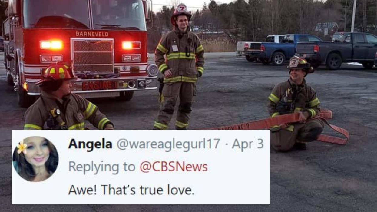 This Lieutenant Who Proposed To His Fellow Firefighter Girlfriend During A Drill Is the Sweetest Thing We've Seen All Day