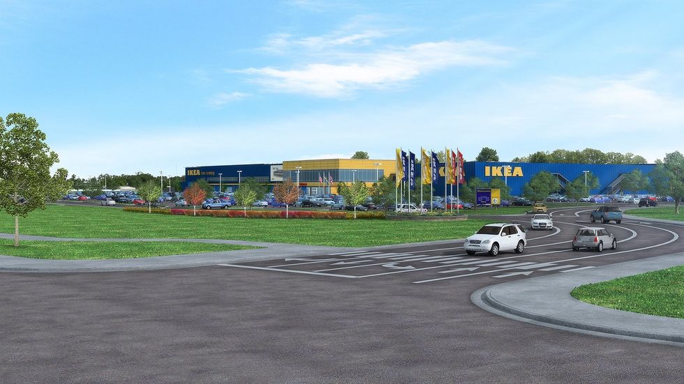 A photo of an Ikea store, which has its own line of smart devices, including connected lights, all at Ikea-level pricing