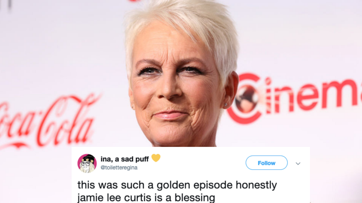 Jamie Lee Curtis Just Hilariously Recreated Some Old Tabloid Photos Of Her Laying Into A Friend During An Argument
