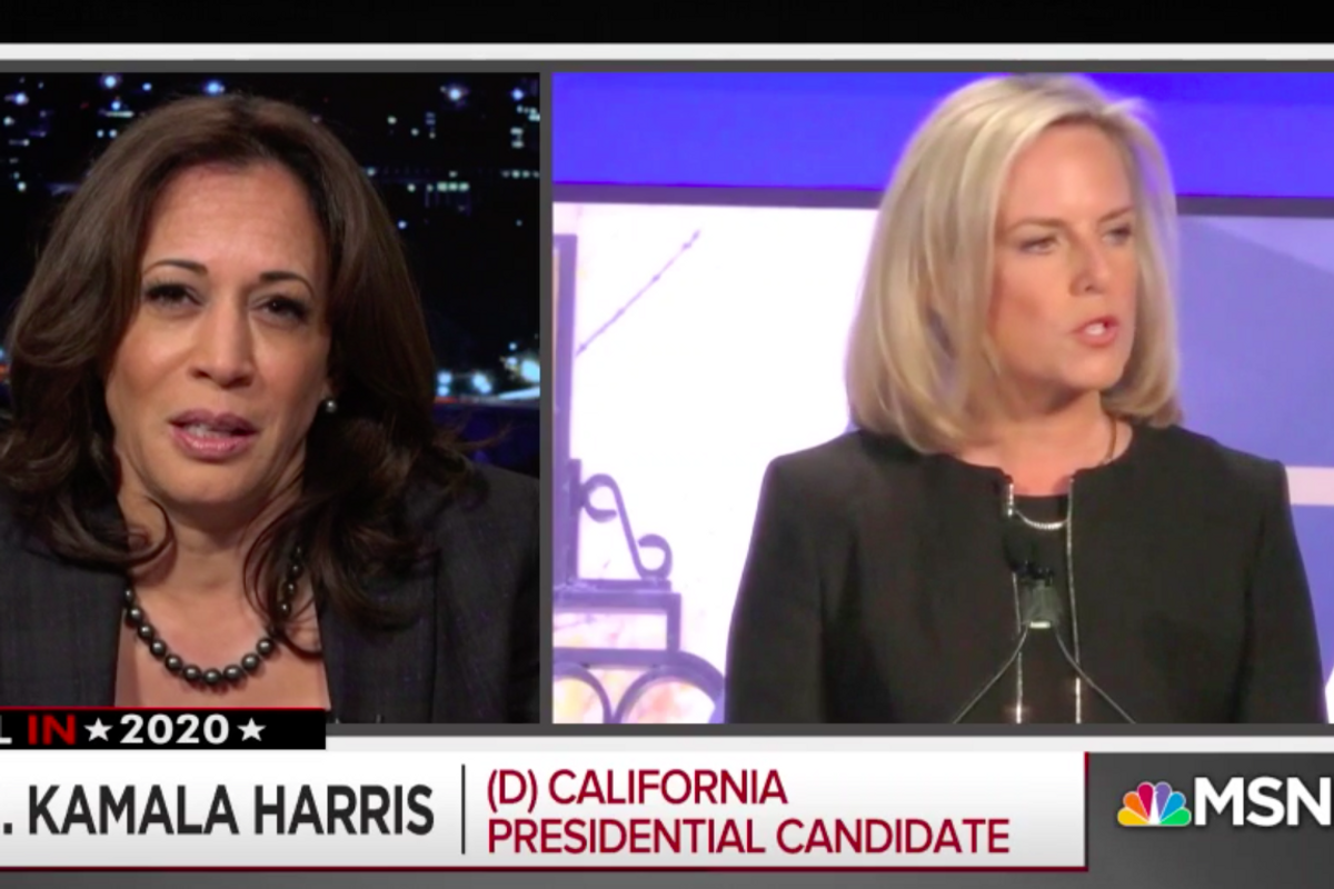 Kamala Harris Goes On Teevee To Piss On Kirstjen Nielsen's (Professional) Grave