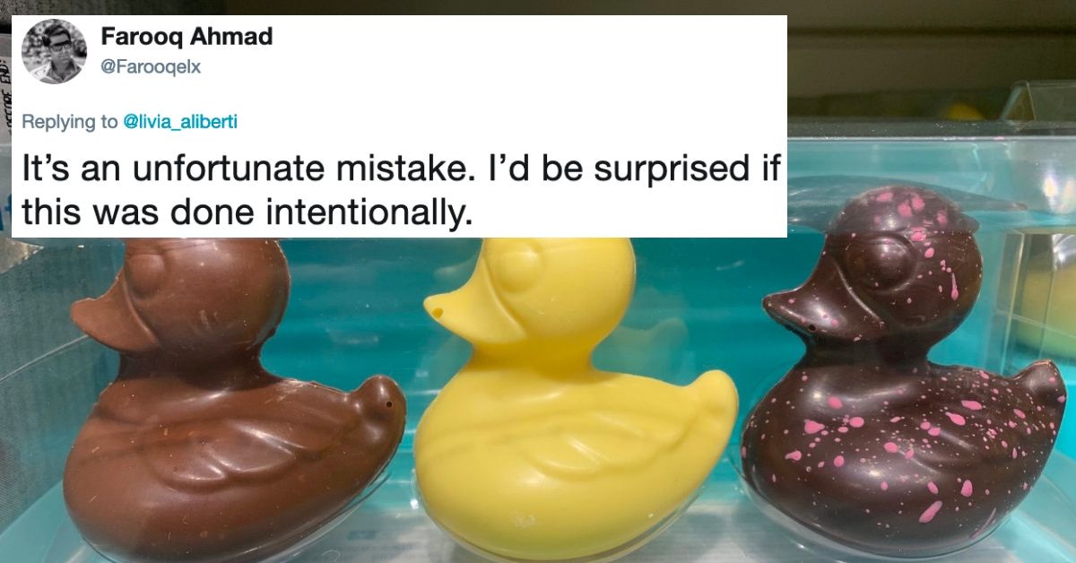 Supermarket Chain Pulls Chocolate Ducks After The Labeling Is Criticized As 'Racist'