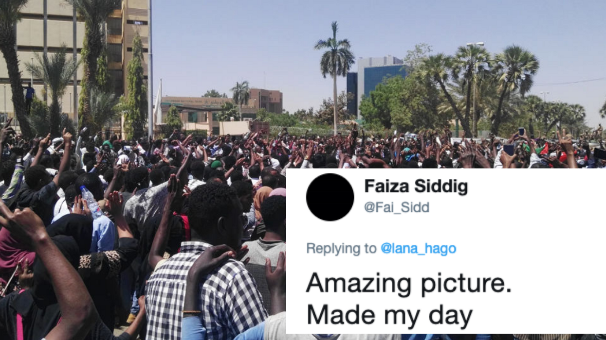 Powerful Photo Of Woman Leading Chants Is Being Hailed As One Of The Most Iconic Moments From The Sudan Protests