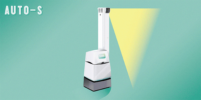 Gif of four robots used in-store by Walmart