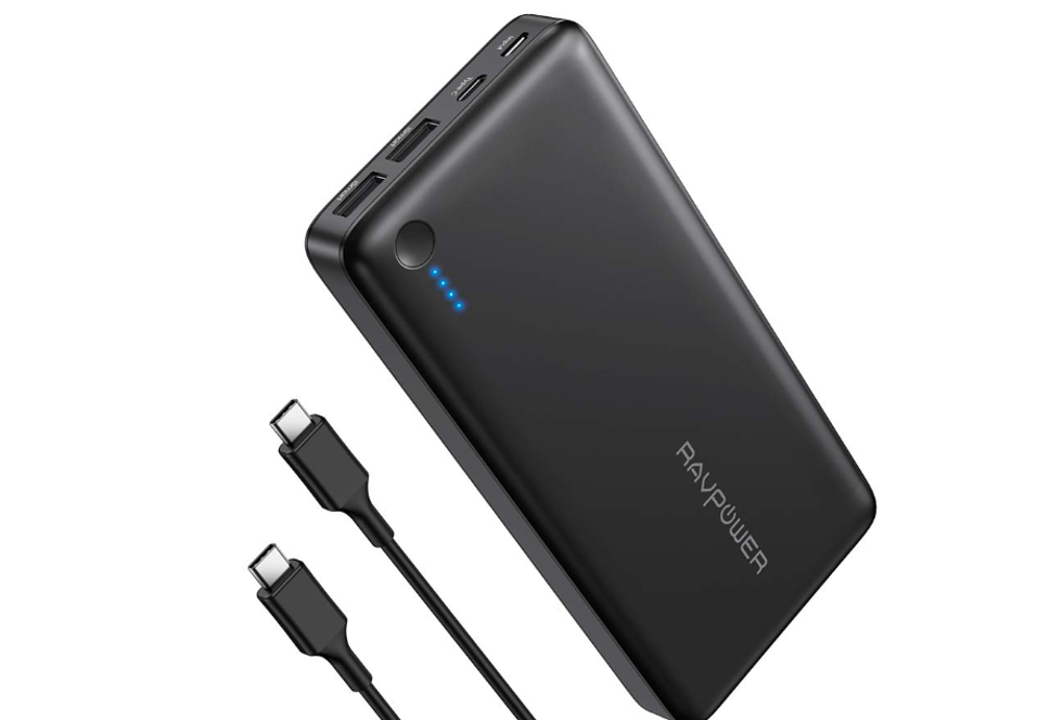 Product photo of a RAVPower portable battery