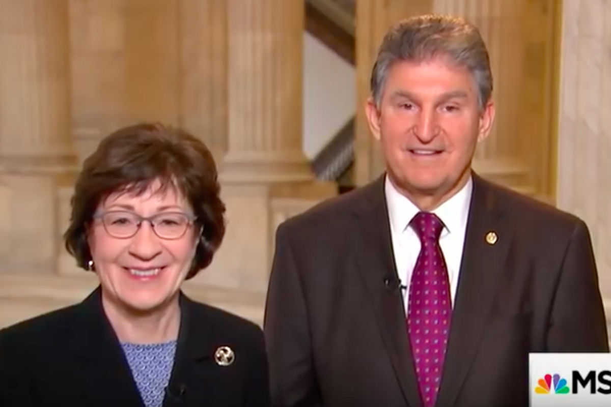 Joe Manchin Endorses Susan Collins, If You Were Wondering What's New With Those Losers