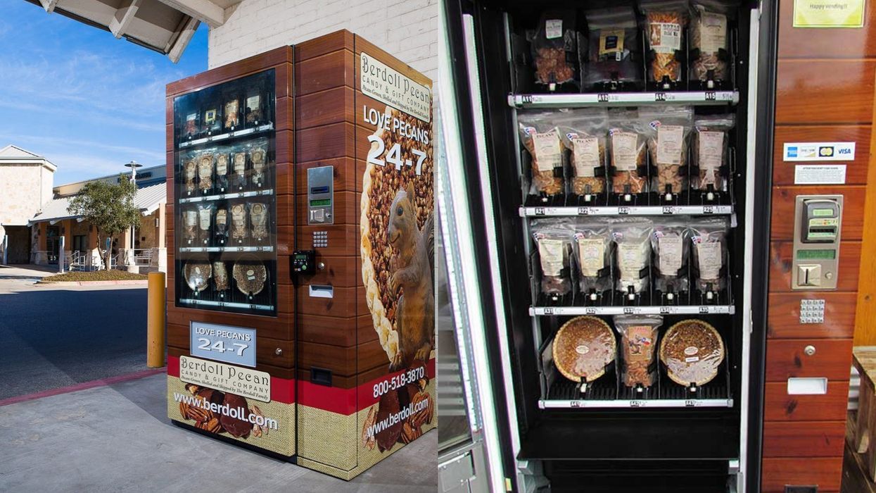 There's a vending machine that dispenses whole pecan pies in Texas