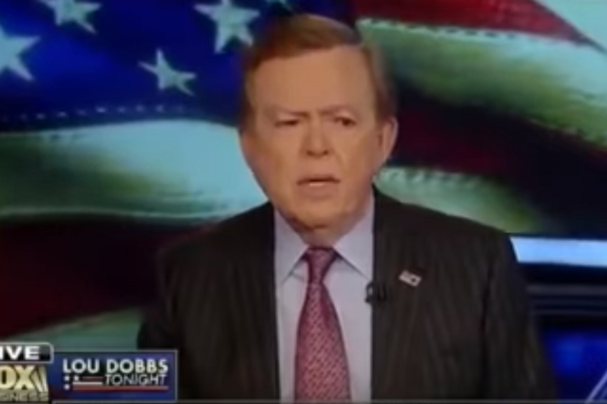 We Won't Have Lou Dobbs To Kick Around Anymore