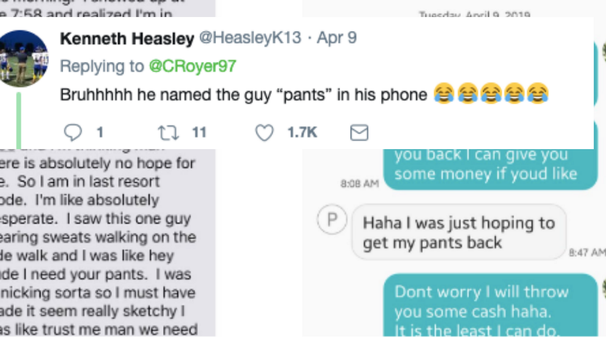 Stranger Saves College Student's Grade By Switching Pants With Him, And Becomes The Internet's Newest Viral Hero