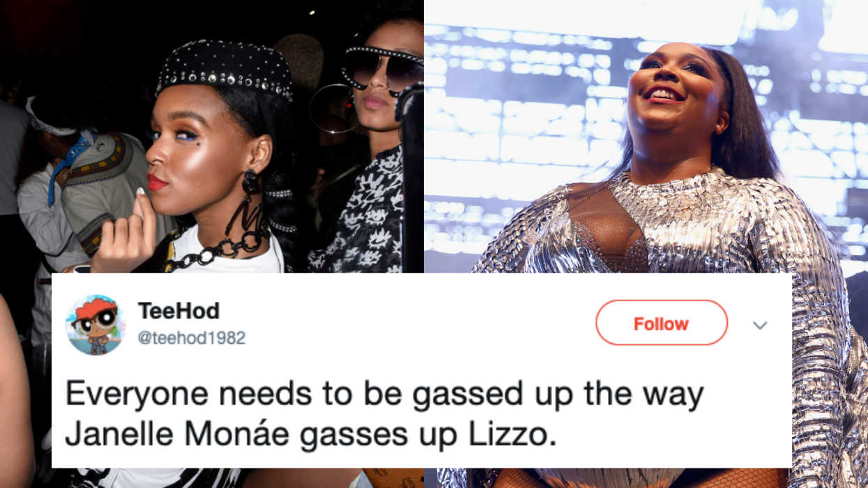 Janelle Monáe Was Giving Off A Total 'You're Doing Amazing Sweetie' Vibe During Lizzo's Coachella Performance