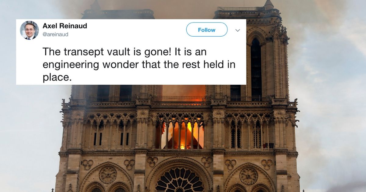 We're Getting Our First Look At Some Of The Haunting Images From Inside Notre Dame Following The Massive Fire