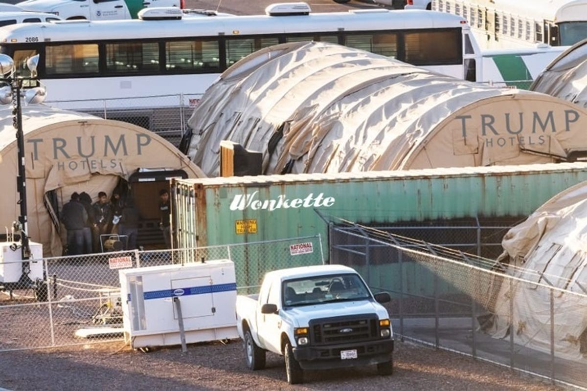 They Paved Paradise And Put Up A (Refugee Tent City In A) Parking Lot