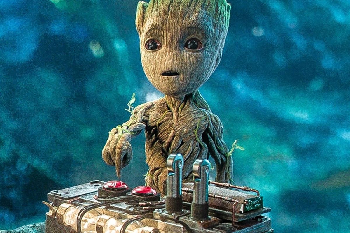 groot on a bomb