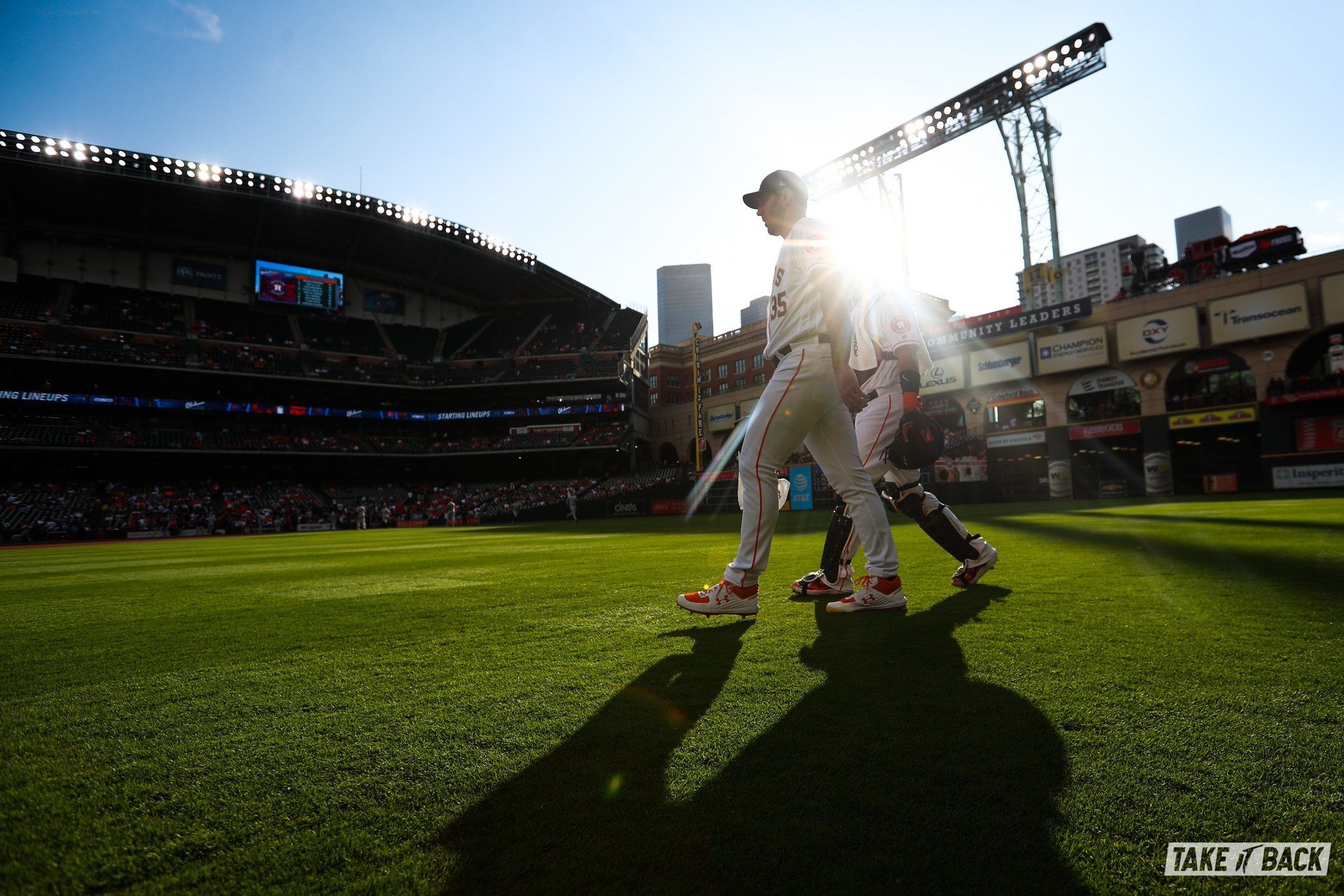 The Astros have been trolling the Texans by popping the top on Minute Maid this season