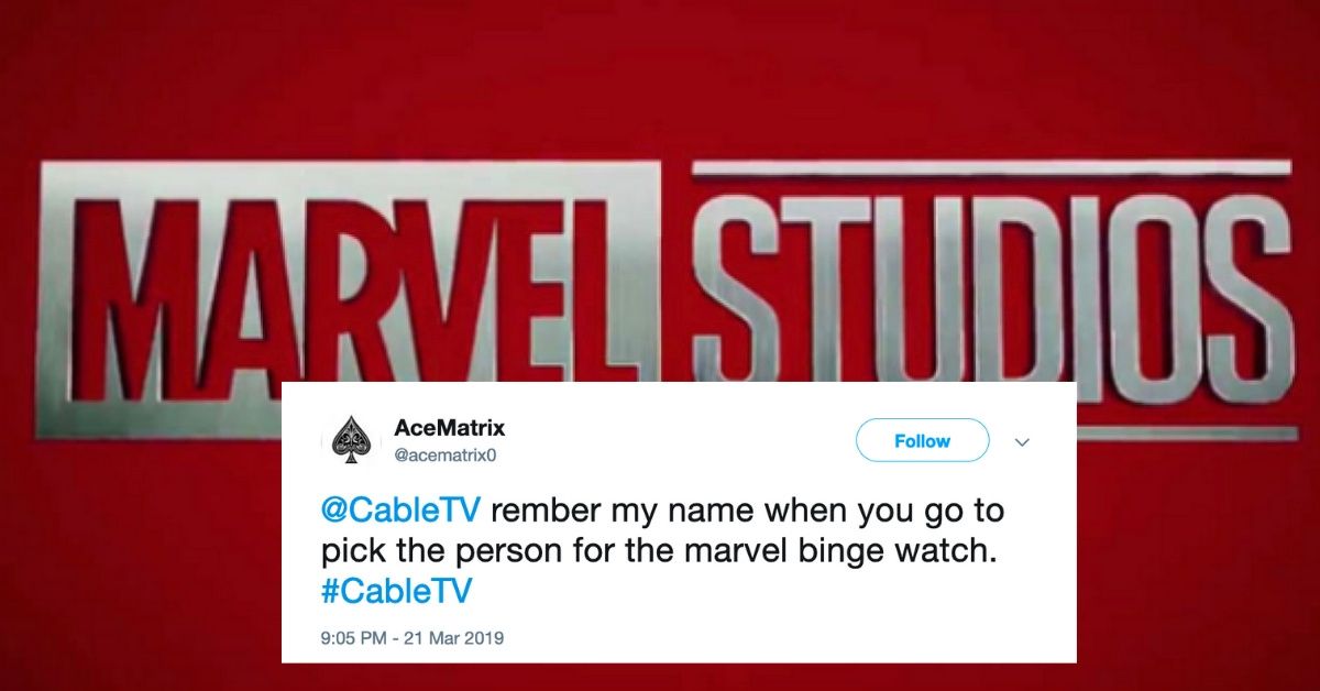 This Cable Company Will Pay You $1K To Watch All 20 MCU Movies Back To Back And Then Tweet About It