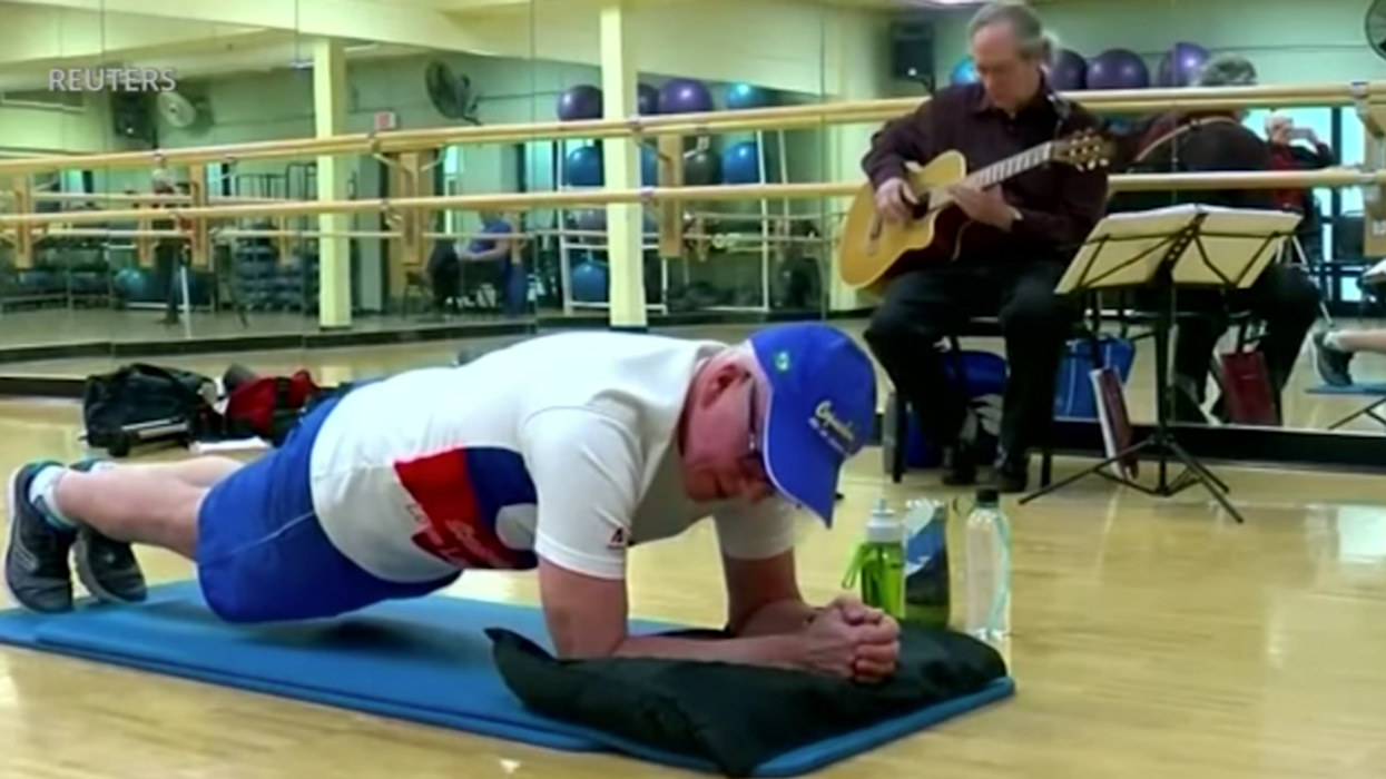 Determined Cancer Survivor Goes For Planking World Record For Age 71