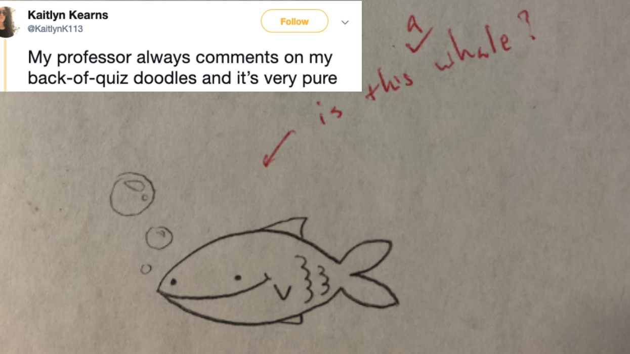 People Are Sharing Some Of The Hilarious Reactions Their Professors Have Had To Their Quiz Doodles