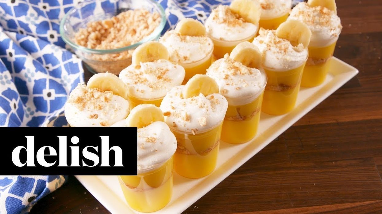 Here's how you can make banana pudding shots