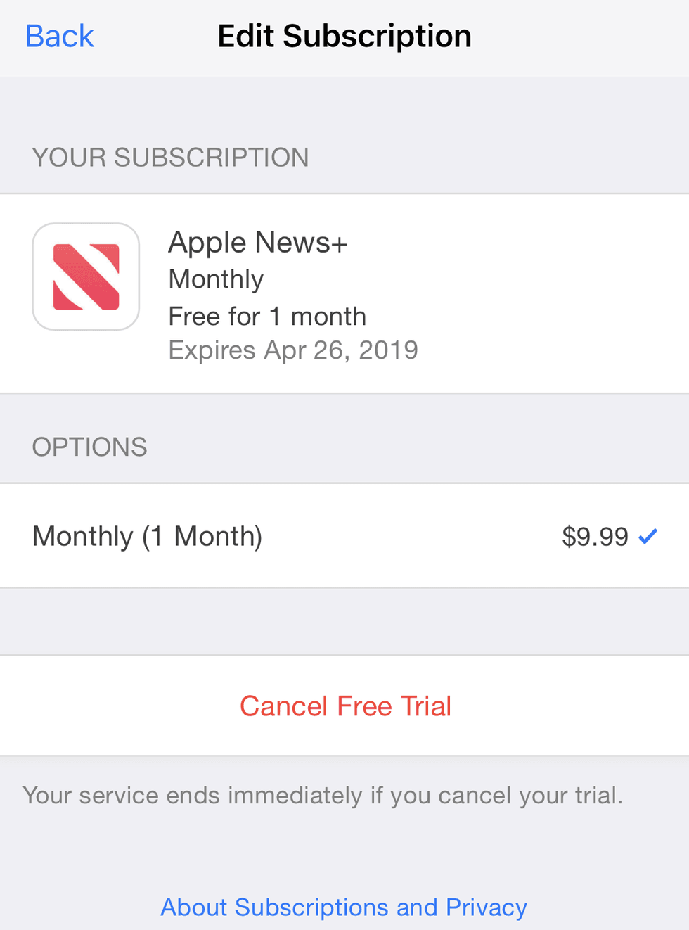 Apple News+: Unsubscribe from your free trial in four steps - Gearbrain
