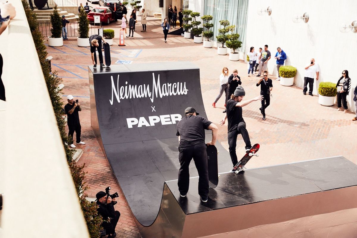Boo Johnson and Olan Prenatt at Neiman Marcus Beverly Hills - PAPER Magazine