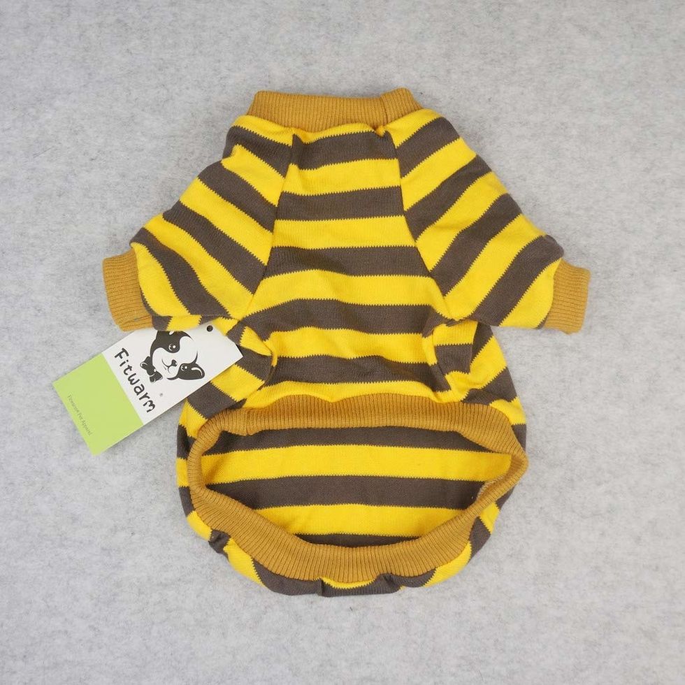 striped dog bee bumblebee shirt