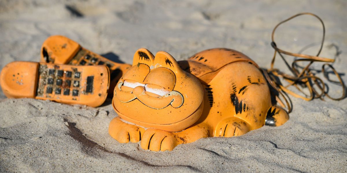 Garfield Phones Have Been Washing Up on French Beaches for Decades