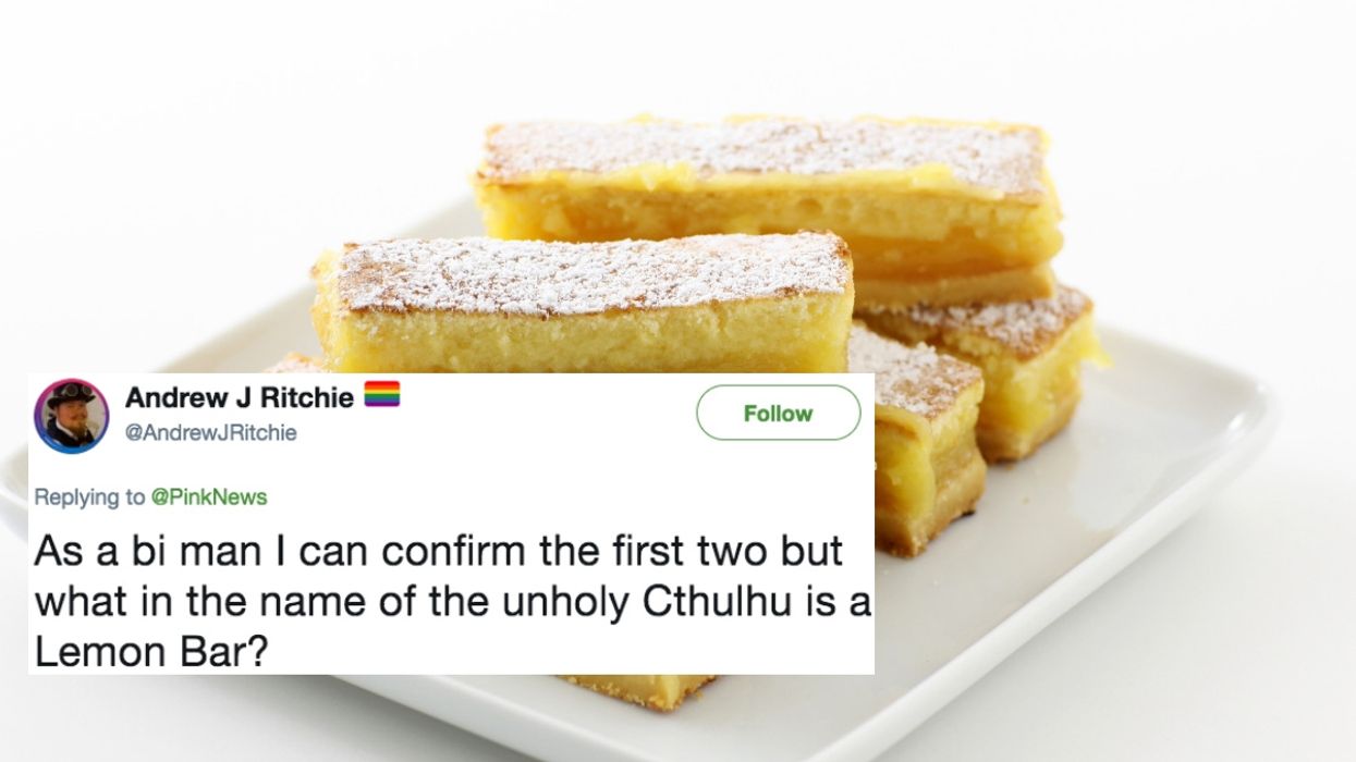 Apparently The Internet Has Decided That Lemon Bars Are The Official Dessert Of Bisexual People