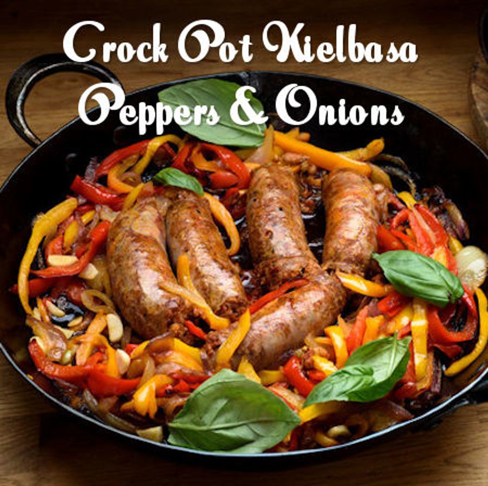 crock pot kielbasa peppers and onions My Recipe Magic