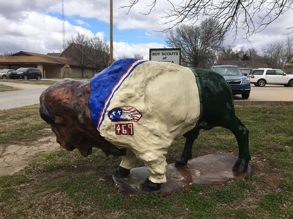 Beautiful Bartlesville Buffalo Statues