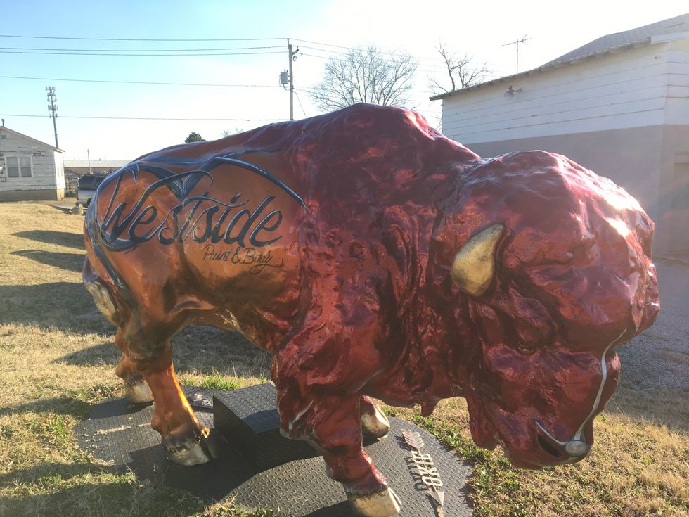 Beautiful Bartlesville Buffalo Statues