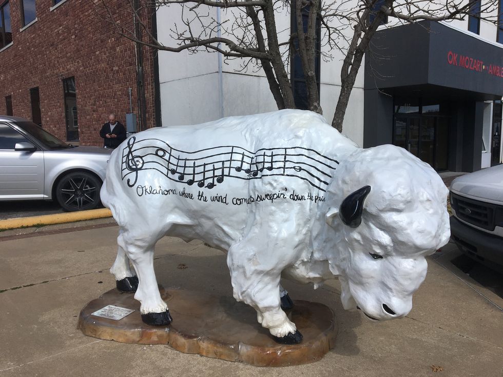 Beautiful Bartlesville Buffalo Statues