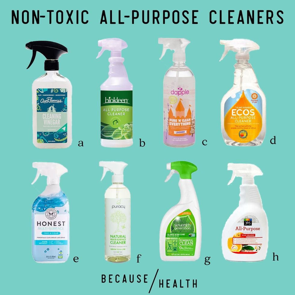 9 Non Toxic All Purpose Cleaners Because Health A Aunt Fannie S Cleaning Vinegar B Biokleen All Purpose Cleaner Also Comes In Concentrate C Dle Pure N Clean Everything D