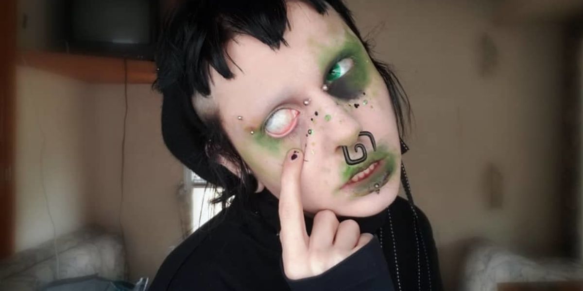 Punk / Deathrock / Goth Make-Up Tutorial, Caroline C.'s (Carnivorous)  Photo