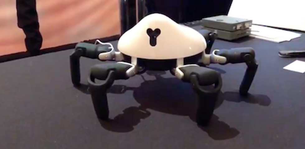 The Vincross HEXA robot, pictured here, is a spider-like machine\u200b with night vision