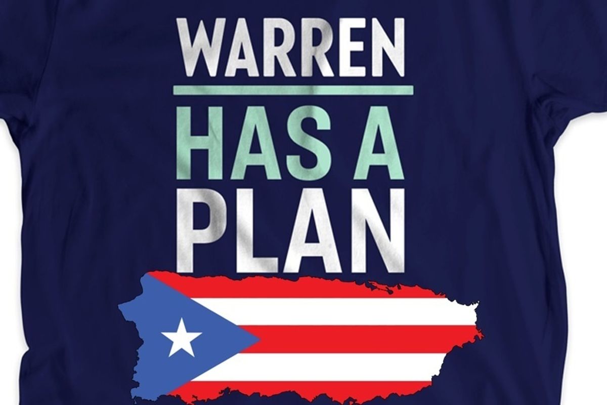 Here Comes Elizabeth Warren, Gonna Fix Puerto Rico!