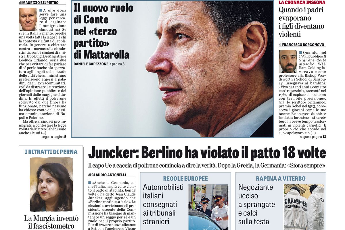 Oggi in edicola