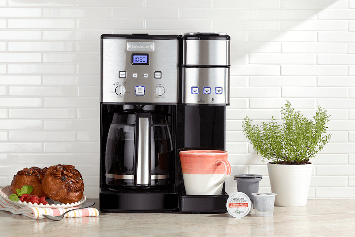 brewing coffee