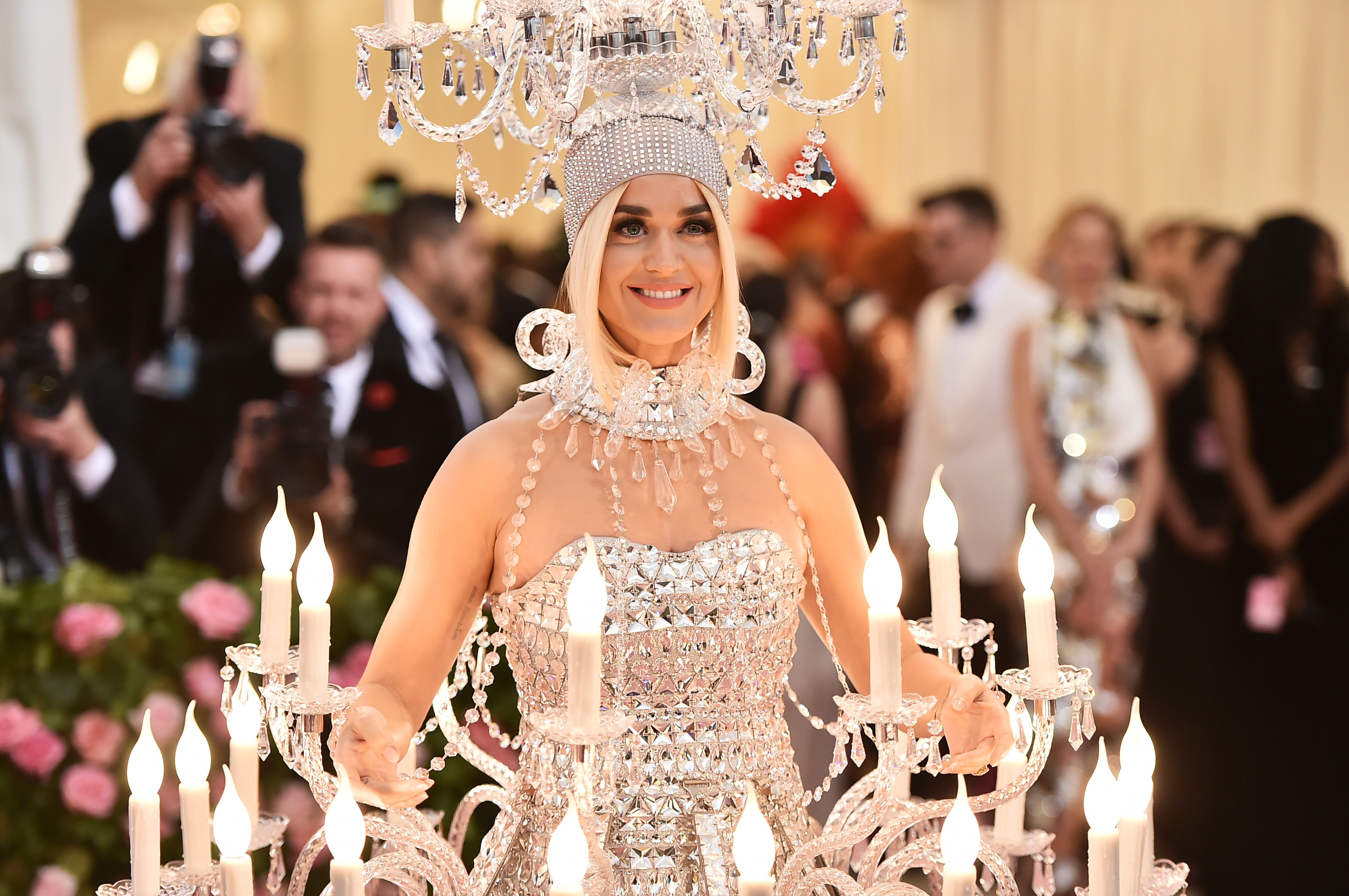 Katy Perry Met Gala 2019 Red Carpet Look Chandelier - PAPER Magazine