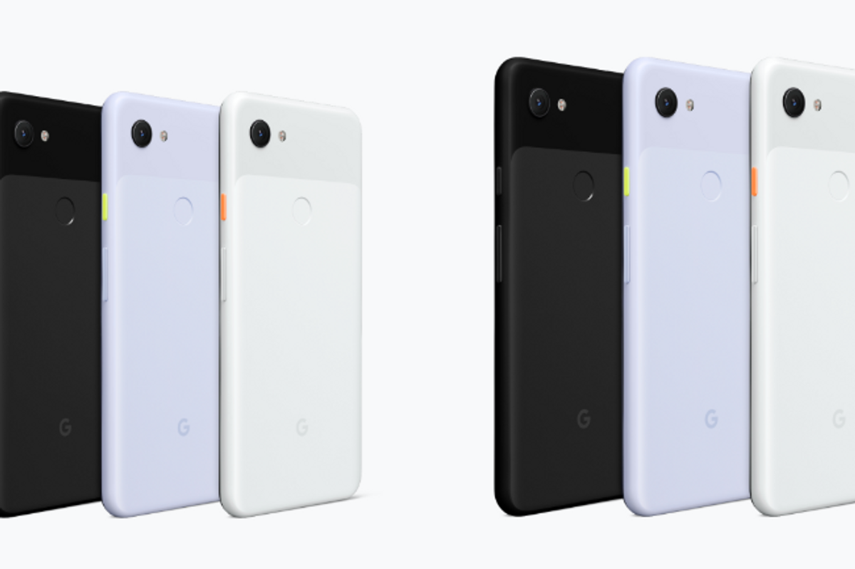 Photo of the Google Pixel 3a smartphone range