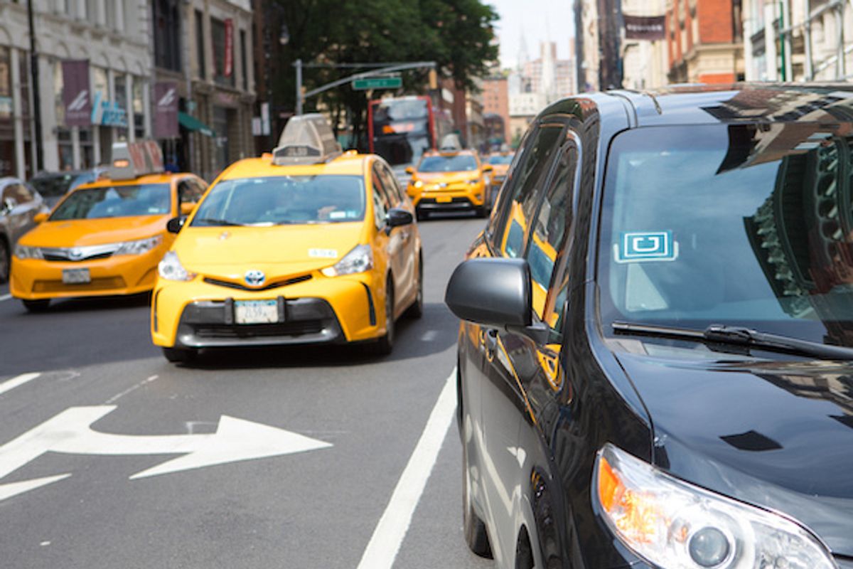 uber taxi new york city strike
