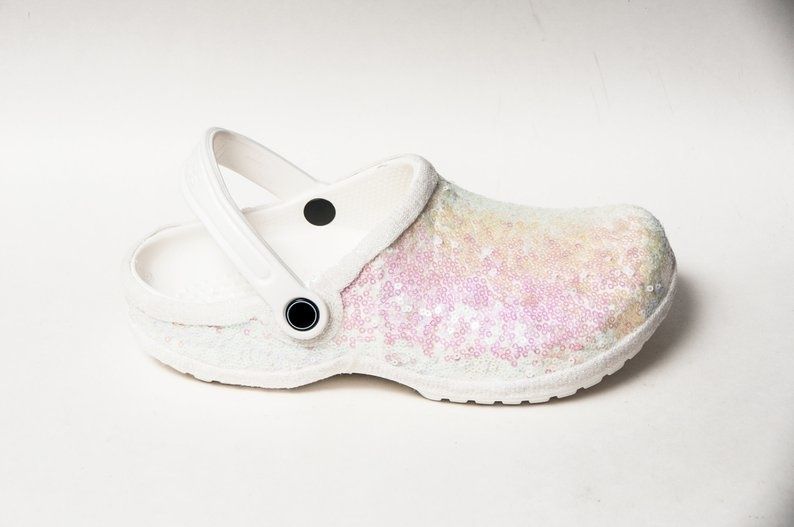 bedazzled wedding crocs