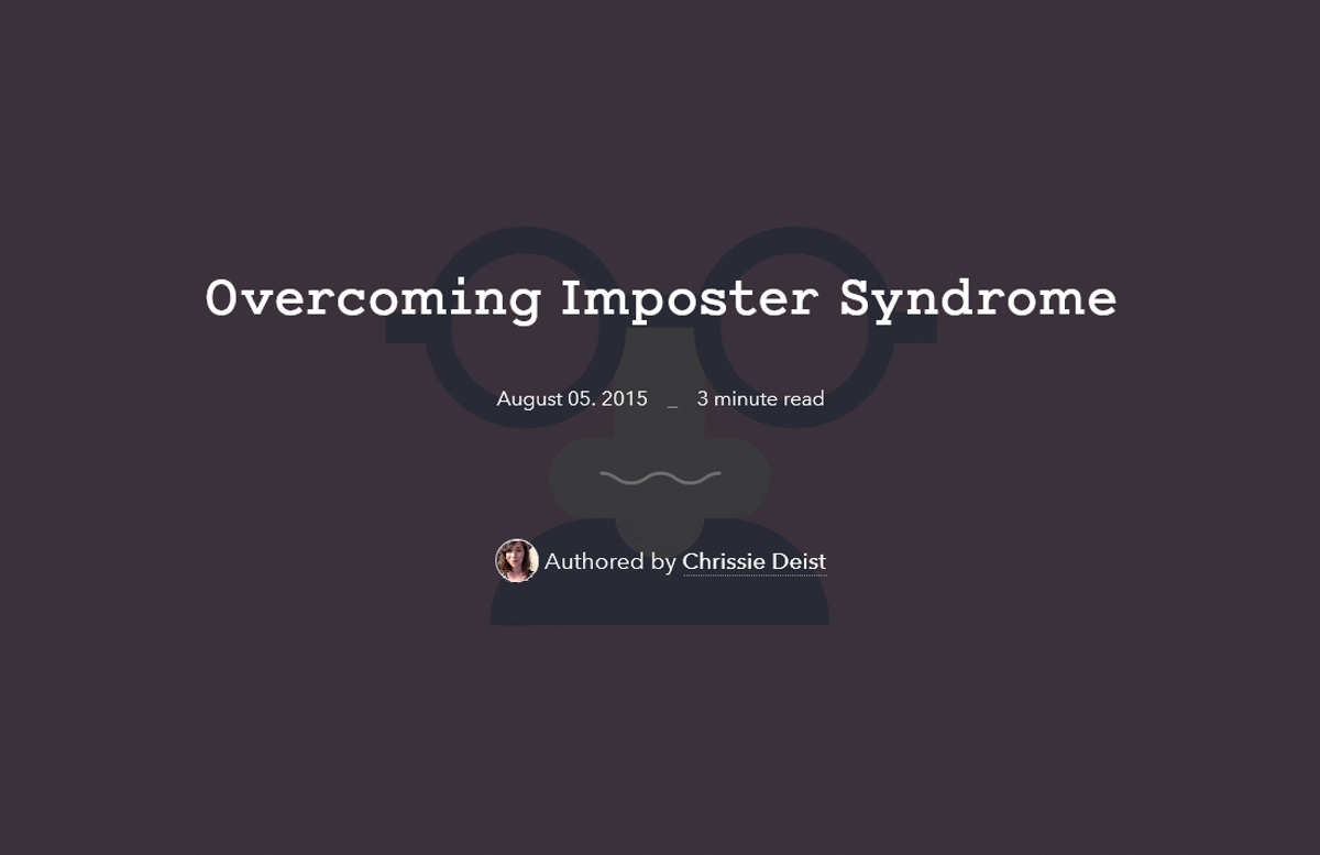 Overcoming Imposter Syndrome