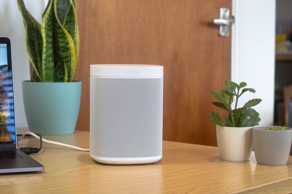 Photo of the Sonos One smart speaker