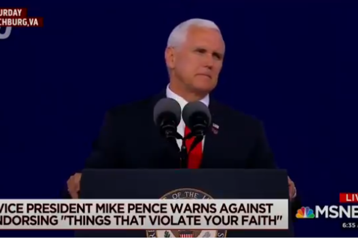F*ck Mike Pence And The Cross He Rode In On