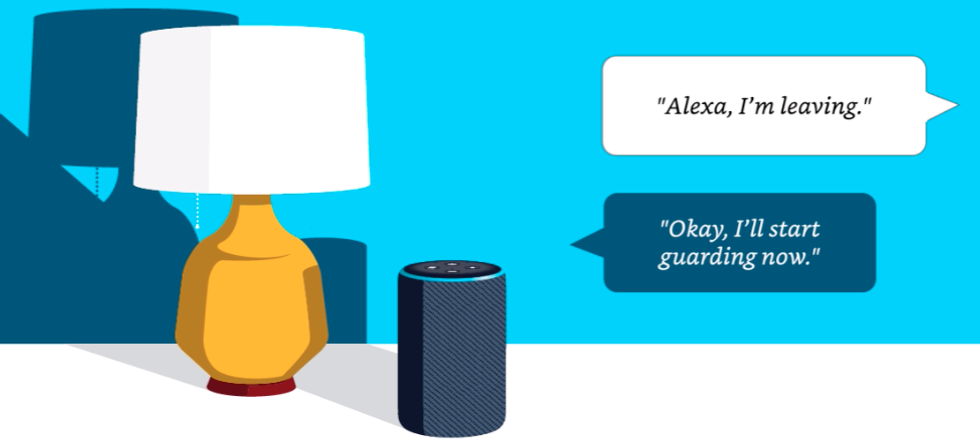 Image of Alexa Guard smart home alarm system