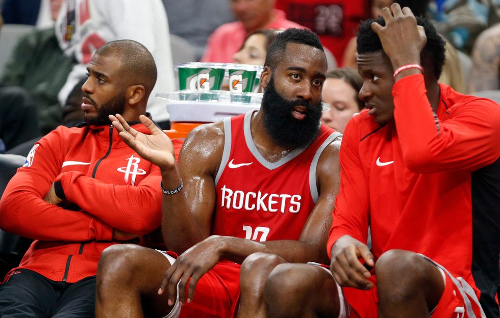 Rockets Chris Paul , James Harden, Clint Capela